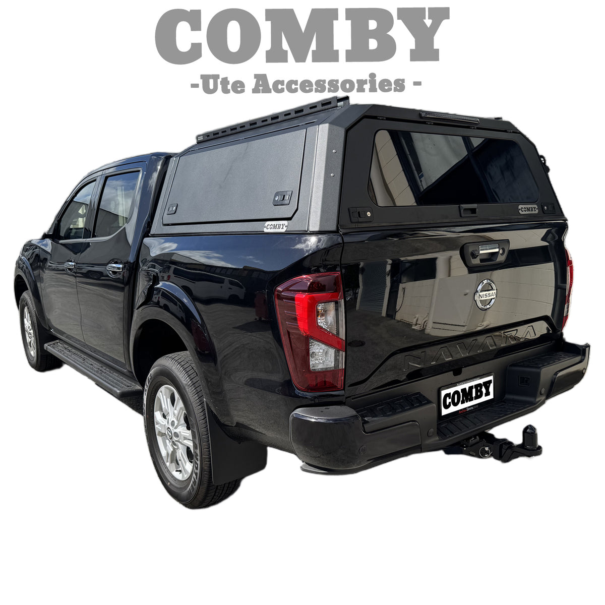 Nissna Navara D23 Aluminium Canopy with Front & Rear Glass windows fits 2022-2026 | COMBY V2