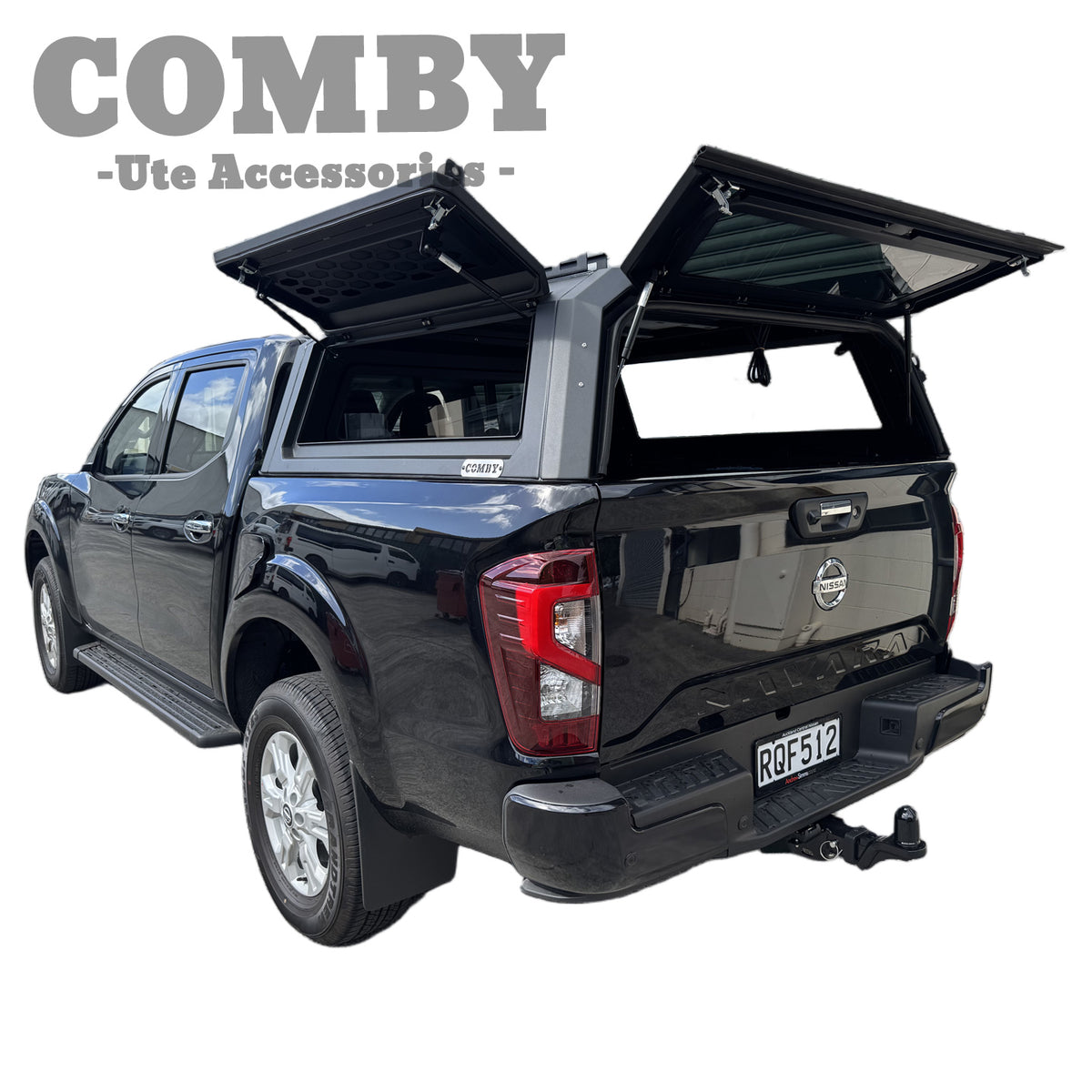 Nissna Navara D23 Aluminium Canopy with Front & Rear Glass windows fits 2022-2026 | COMBY V2