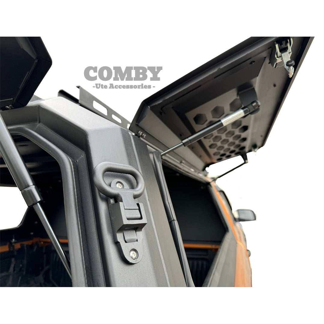 Ford Ranger COMBY Aluminium UTE Canopy with Solid Panels fits 2012-2021 (Recovery Board Side Panels)