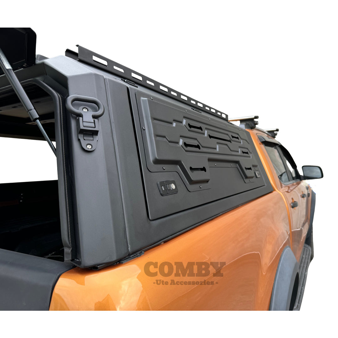 Ford Ranger COMBY Aluminium UTE Canopy with Solid Panels fits 2012-2021 (Recovery Board Side Panels)