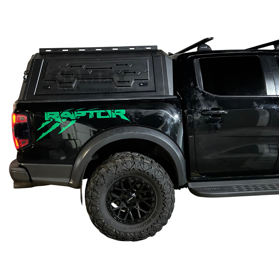 Ford Ranger COMBY Aluminium UTE Canopy with Solid Panels fits 2022+ (Recovery Board Side Panels)
