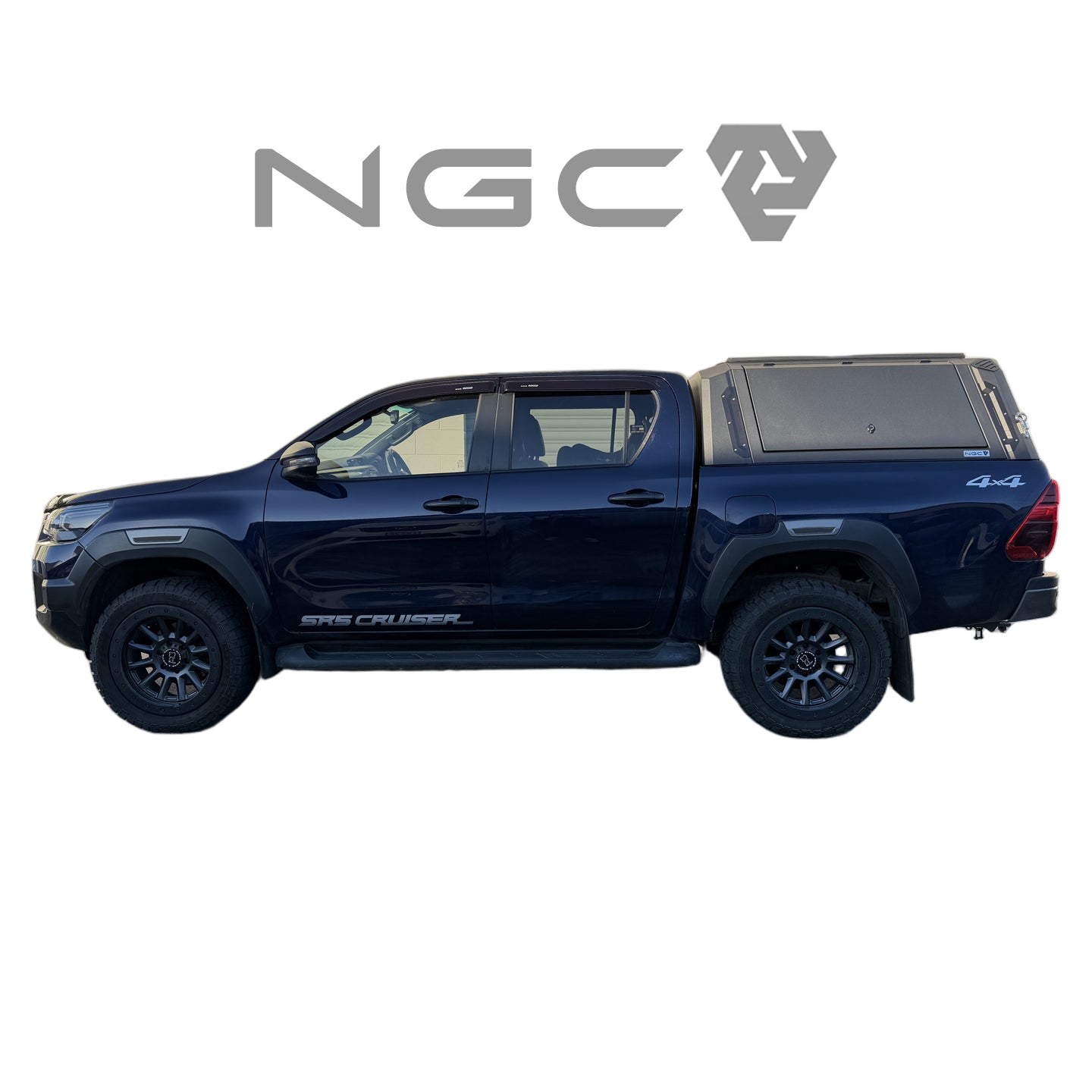 Toyota Hilux N80 NGC Aluminium UTE Canopy with Solid Panels fits 2015-2025