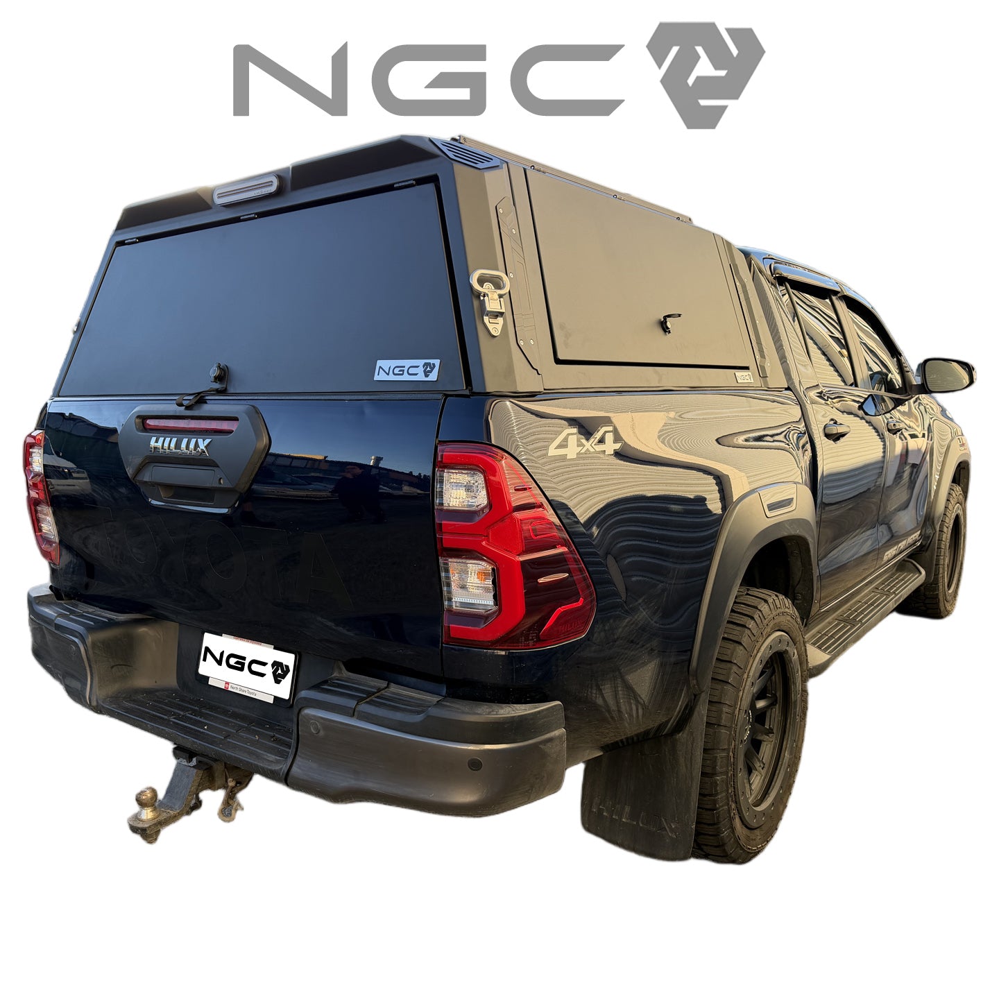 Toyota Hilux N80 NGC Aluminium UTE Canopy with Solid Panels fits 2015-2025