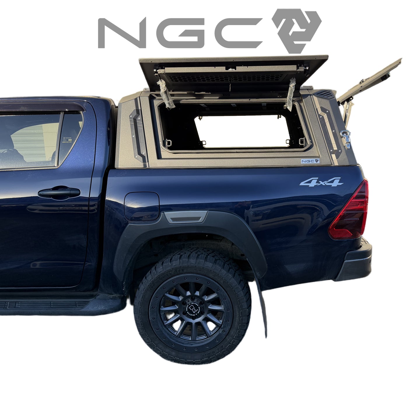 Toyota Hilux N80 NGC Aluminium UTE Canopy with Solid Panels fits 2015-2025