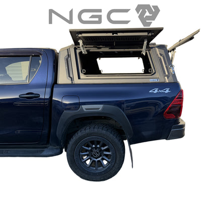 Toyota Hilux N80 NGC Aluminium UTE Canopy with Solid Panels fits 2015-2025