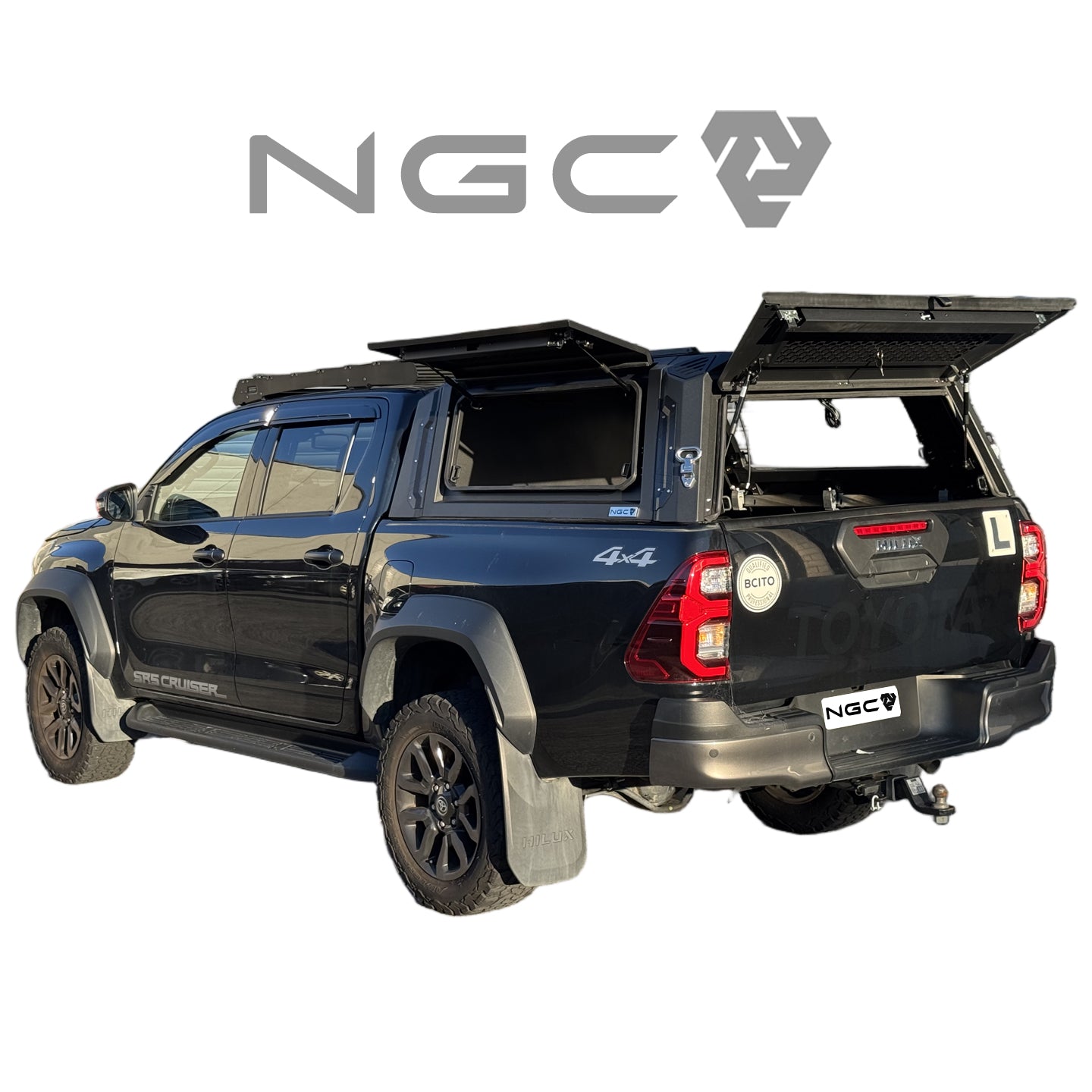 2026 Toyota Hilux NGC Aluminium UTE Canopy with Solid Panels fits 2026+