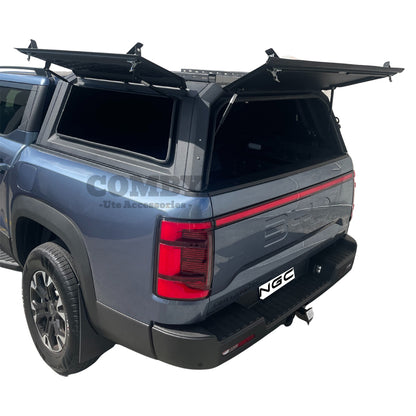 BYD Shark 6 COMBY Aluminium UTE Canopy with Solid Panels fits 2024+ (Recovery Board Side Panels)