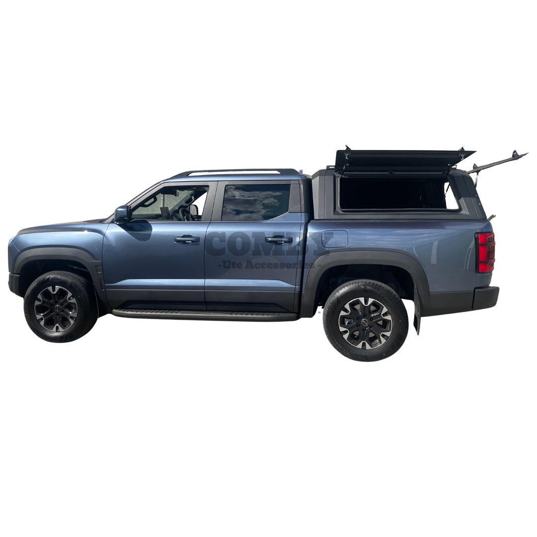 BYD Shark 6 COMBY Aluminium UTE Canopy with Solid Panels fits 2024+ (Recovery Board Side Panels)