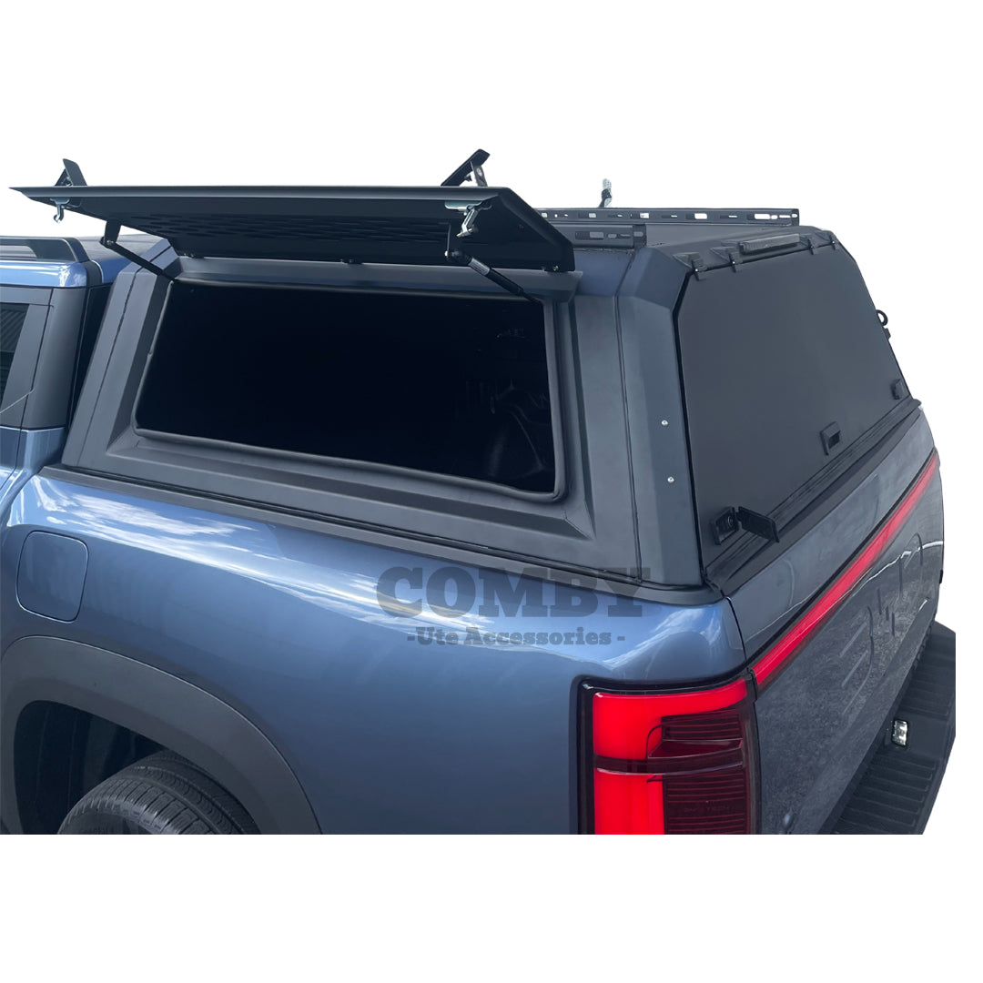 BYD Shark 6 COMBY Aluminium UTE Canopy with Solid Panels fits 2024+ (Recovery Board Side Panels)