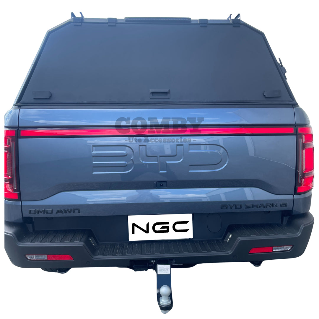 BYD Shark 6 COMBY Aluminium UTE Canopy with Solid Panels fits 2024+ (Recovery Board Side Panels)