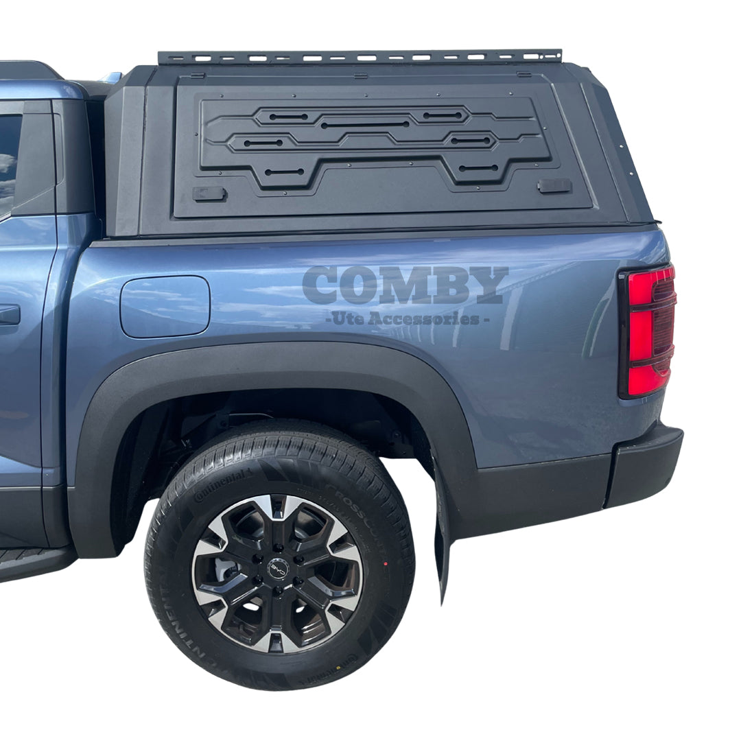 BYD Shark 6 COMBY Aluminium UTE Canopy with Solid Panels fits 2024+ (Recovery Board Side Panels)